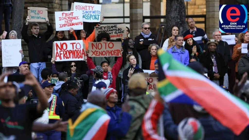UPDATES FROM | June 30 national protest UPDATES FROM June 30 national protest as demonstrators march against illegal immigration in South Africa.